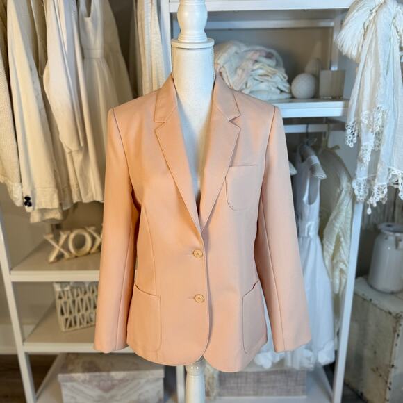 Haberdashery Jackets & Blazers - Haberdashery sz. 12 vintage light pink/peach blazer Easter special occasion 3719